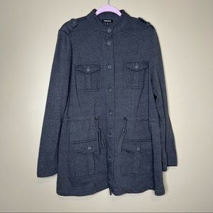 Torrid Grey Military Style Jacket